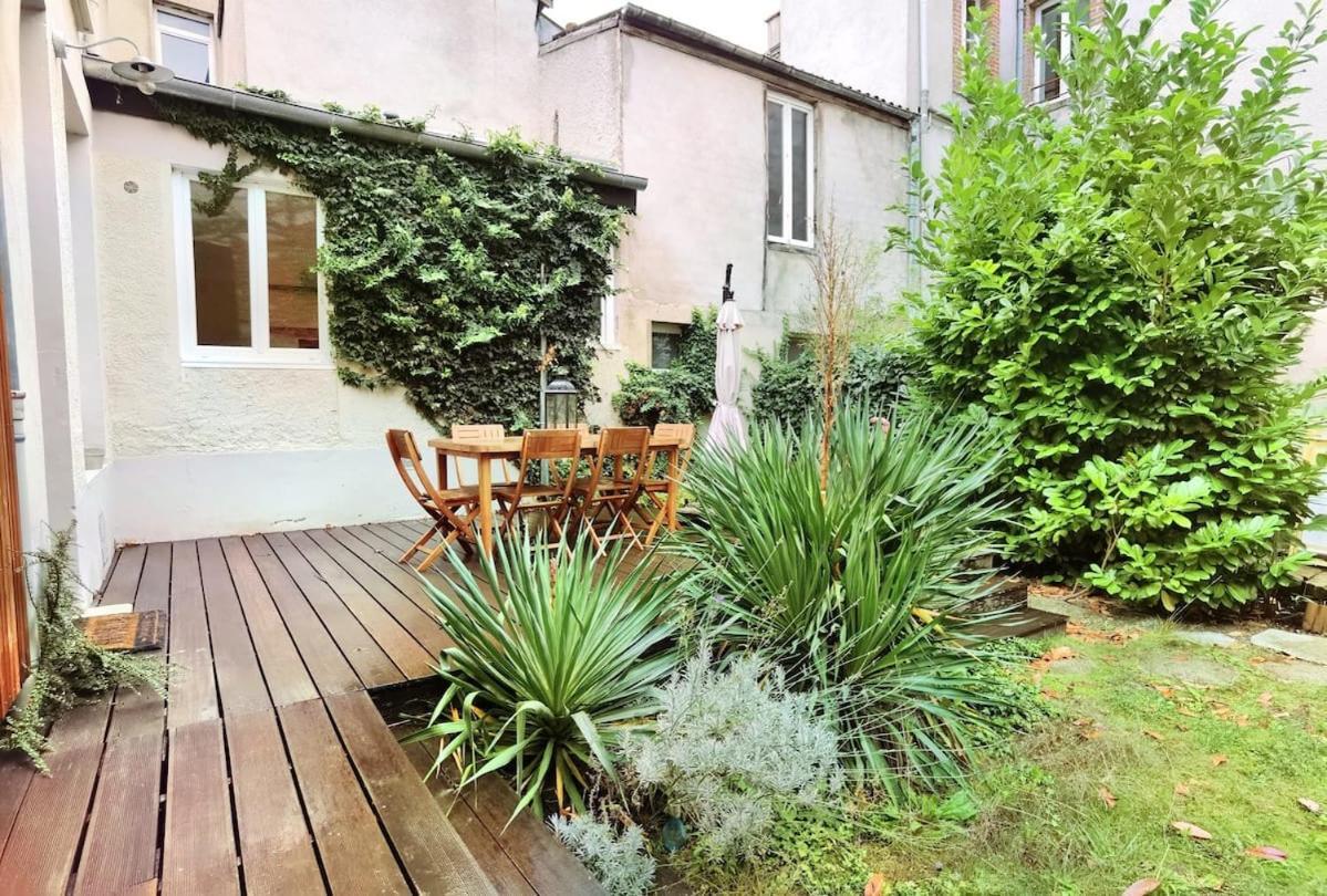 Maison De Ville Avec Terrasse Et Jardin Reims Eksteriør billede
